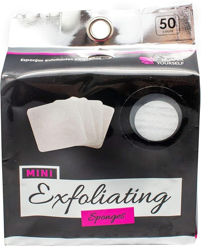 Jacent Mini Esponjas Esfoliantes Faciais Quadradas para Limpeza e Remoção de Maquiagem