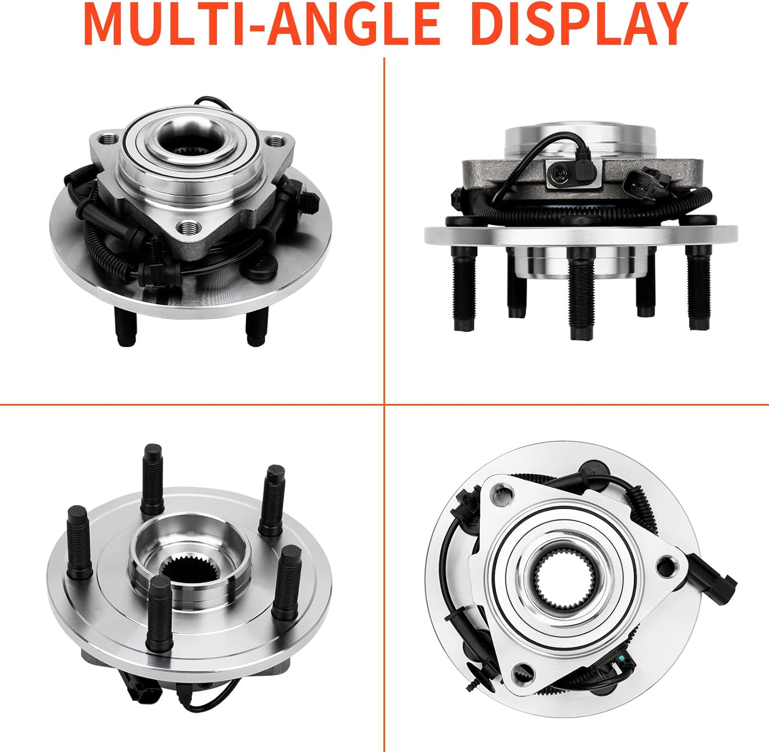 DRIVESTAR 515113 Front Wheel Hub & Bearing Assembly fits for 2006-2008 for Dodge Ram 1500, w/ABS 5 Lug