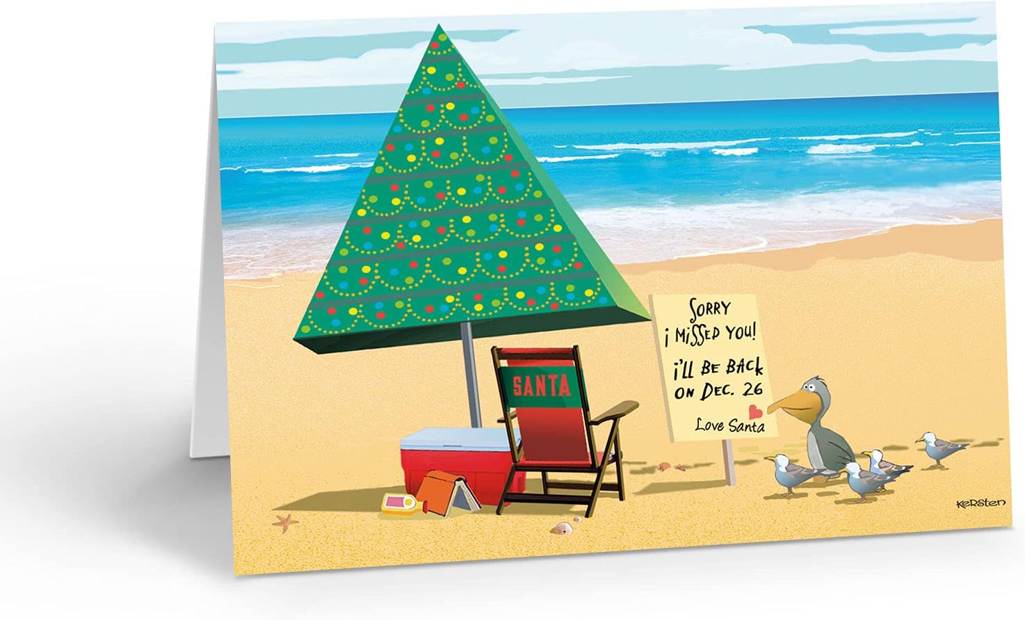 Stonehouse Collection 18 Beach Christmas Cards