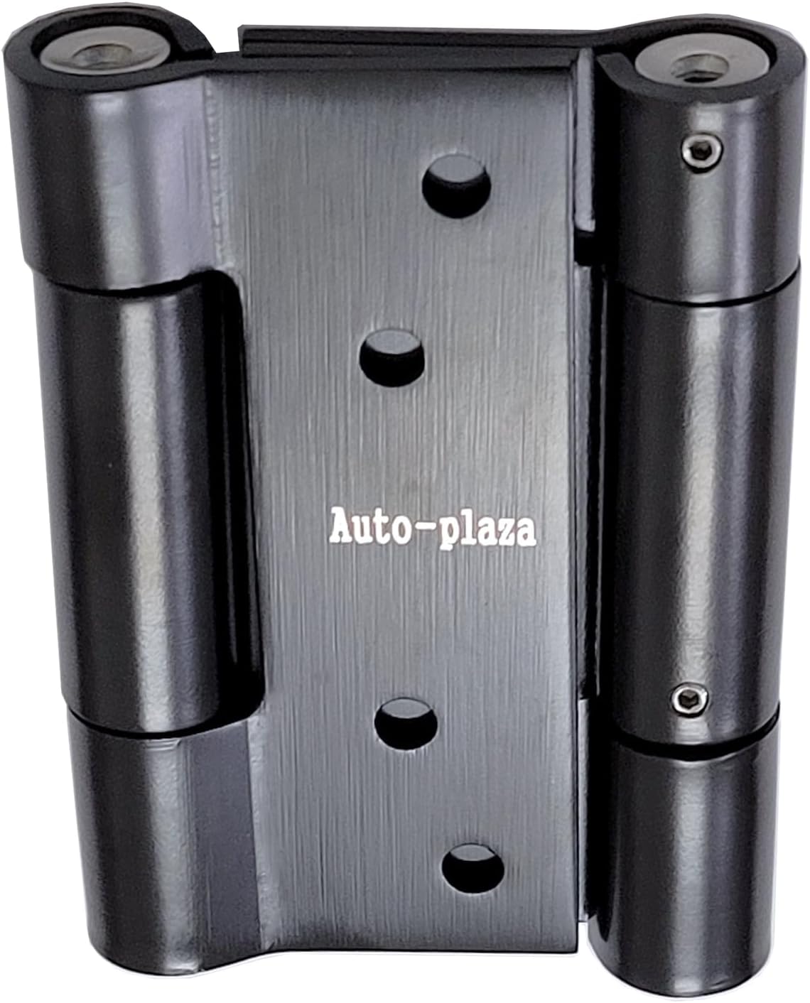 2Pairs 4Pcs 4" Double Action Spring Door Hinge, 3mm Thick 304 Stainless Steel Self-Closing Spring Door Hinge, Cafe Saloon Bar Swing Gate Hinge Black