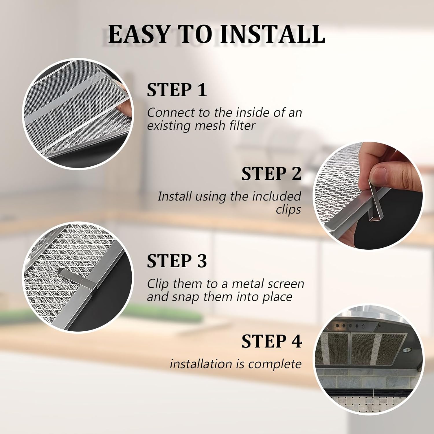 4Pcs HPF36 Range Hood Non-Ducted Charcoal Filter Grease Filters Type XC Compatible with Broan Nutone HPF36 S97020466