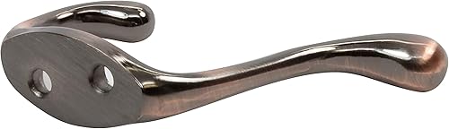 Vista 41 de Rok Hardware Gancho de doble capa resistente, 3-1/2 pulgadas, níquel cepillado, paquete de 10 ROKCH101BN cepillado níquel