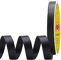 Vista 273 de Cinta de satén plateada de doble cara de 1-1/2 pulgadas x 50 yardas, cinta plateada de poliéster para envolver regalos, muy adecuada para bodas