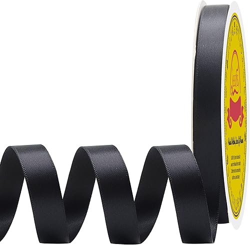 Miniatura 1263 de Cinta de satén verde esmeralda de doble cara de 1-1/2 pulgadas x 50 yardas, cinta de poliéster verde esmeralda para envolver regalos, muy adecuada