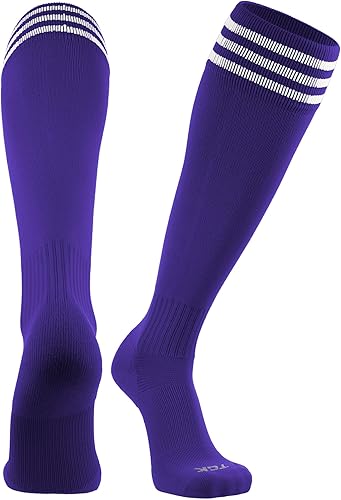 Finale - Calcetines de fútbol para jóvenes y adultos Calcetines de fútbol hasta la rodilla para hombres y niños Ajuste elástico para espinilleras