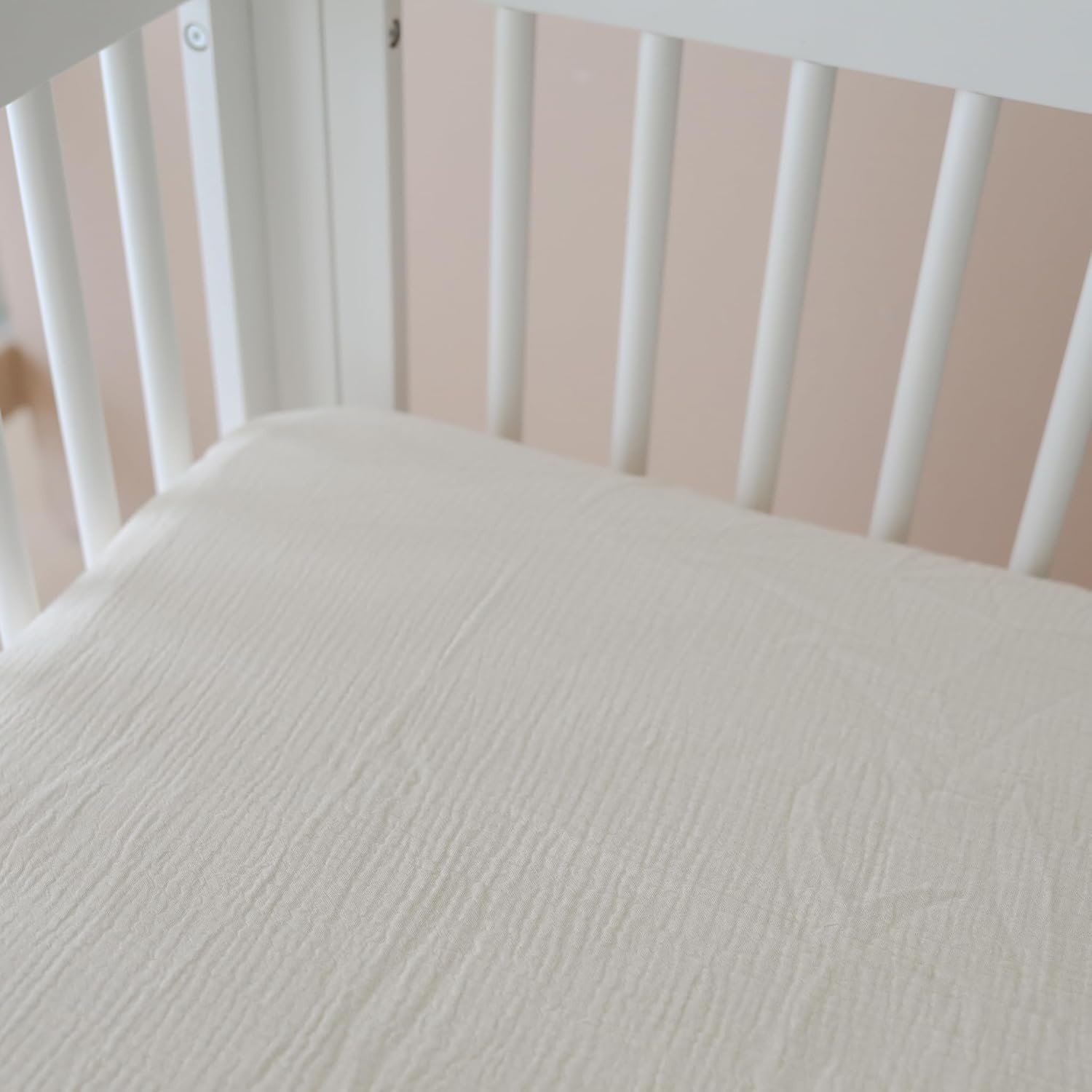 snuggle me® Organic Cotton Crib Sheet 2 Pack - Baby Crib Sheets Girl & Boy, 2 Neutral Shades, Silky-Soft, Breathable & Gentle, Fits Standard-Sized Cribs (52″ x 28″)