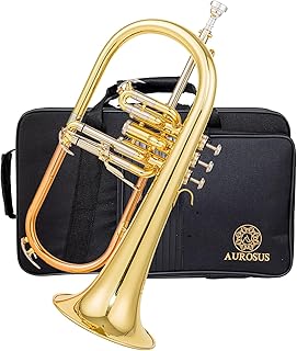 SFH-8336 flugelhorn with 3rd valve trigger rose brass leadpipe nickel silver outer slides yellow brass Bell Lacquer finish