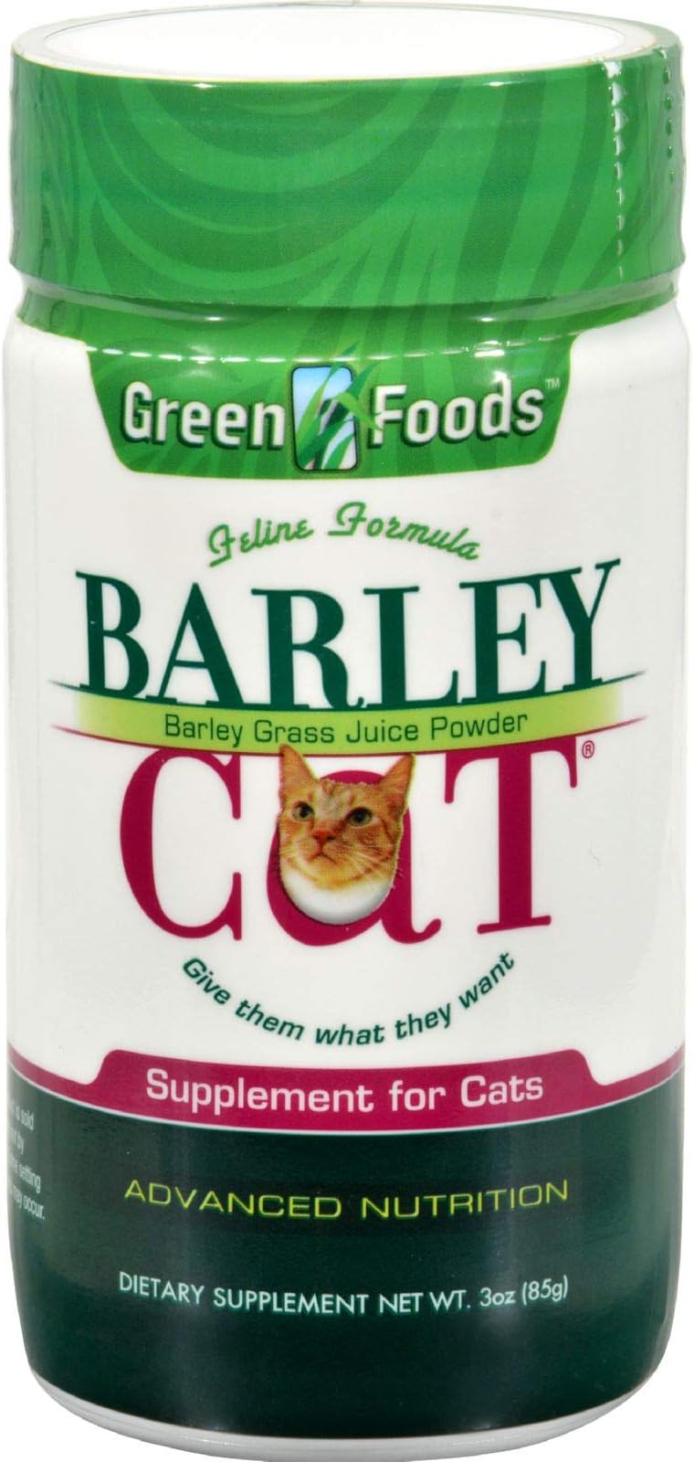 Green Foods Barley Cat, 3 OZ