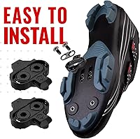 Vista 4 de PRO Bike Tool Tacos de repuesto para bicicleta sin placas de tacos – Compatible con pedales Shimano MTB SPD (SH51) para hombres y mujeres zapatos