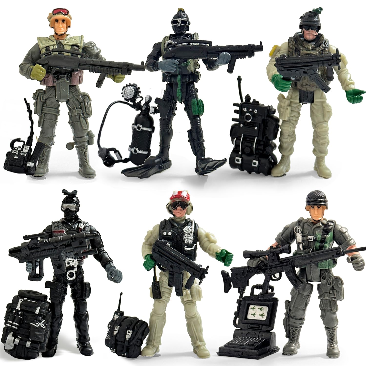 Amazon.co.jp: Baimiby アーミーメンズセット、兵士のおもちゃ、4~7歳