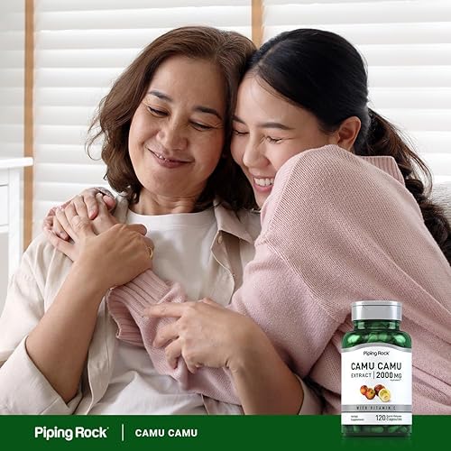 Miniatura 6 de Piping Rock Camu Camu Cápsulas 2000mg | 120 pastillas | Extracto de fruta | con vitamina C | Suplemento sin OMG, sin gluten