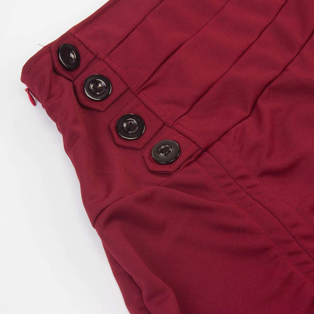 2026 Jupe rétro Coutures Dentelle Sac Hanche Automne Hiver Bouton Femme élégante