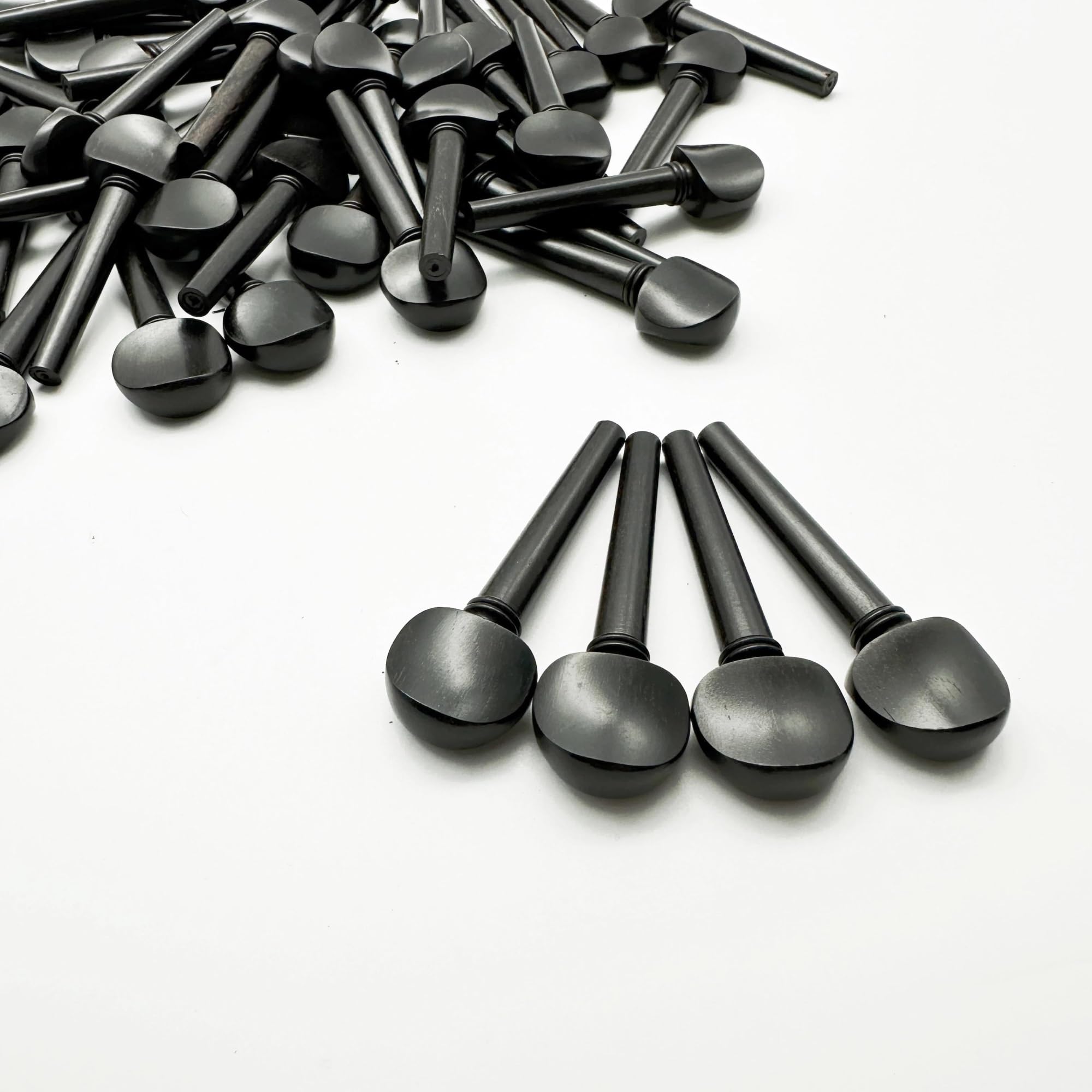 Parti di ricambio per violino 20 Pezzi Piroli Per Violino In Ebano Nero 4/4 Piroli Per Violino Accordatori Accessori Per Violino