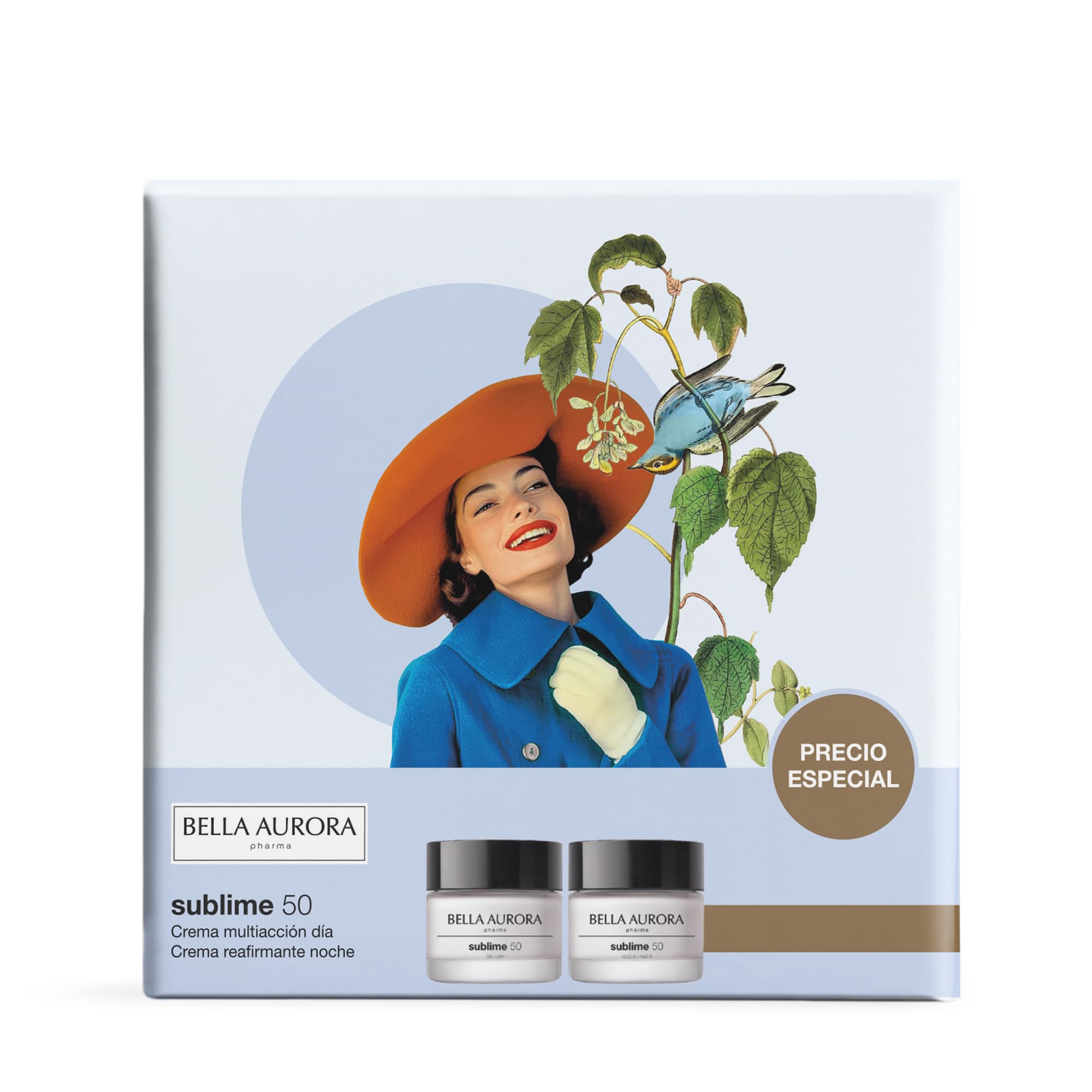 BELLA AURORA - Pack Sublime 50, Crema Multiacción Día 50ml + Crema Reafirmanete Noche 50ml, Tratamiento Antiedad, +50 Años, Efecto Lifting, Unifica Tono y Aporta Luminosidad, Cuidado Intensivo
