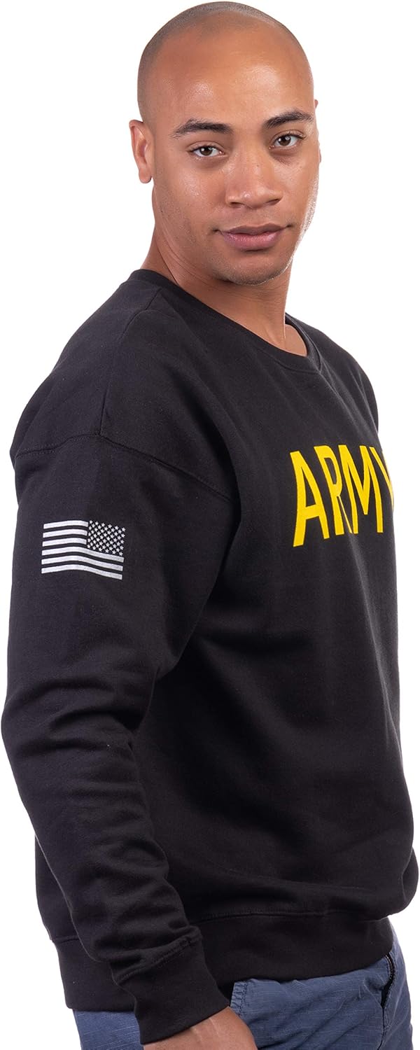Ann Arbor T-shirt Co. ARMY PT Style Sweatshirt | U.S. Military Infantry Workout Long Sleeve Fleece Crewneck Sweater - Image 3