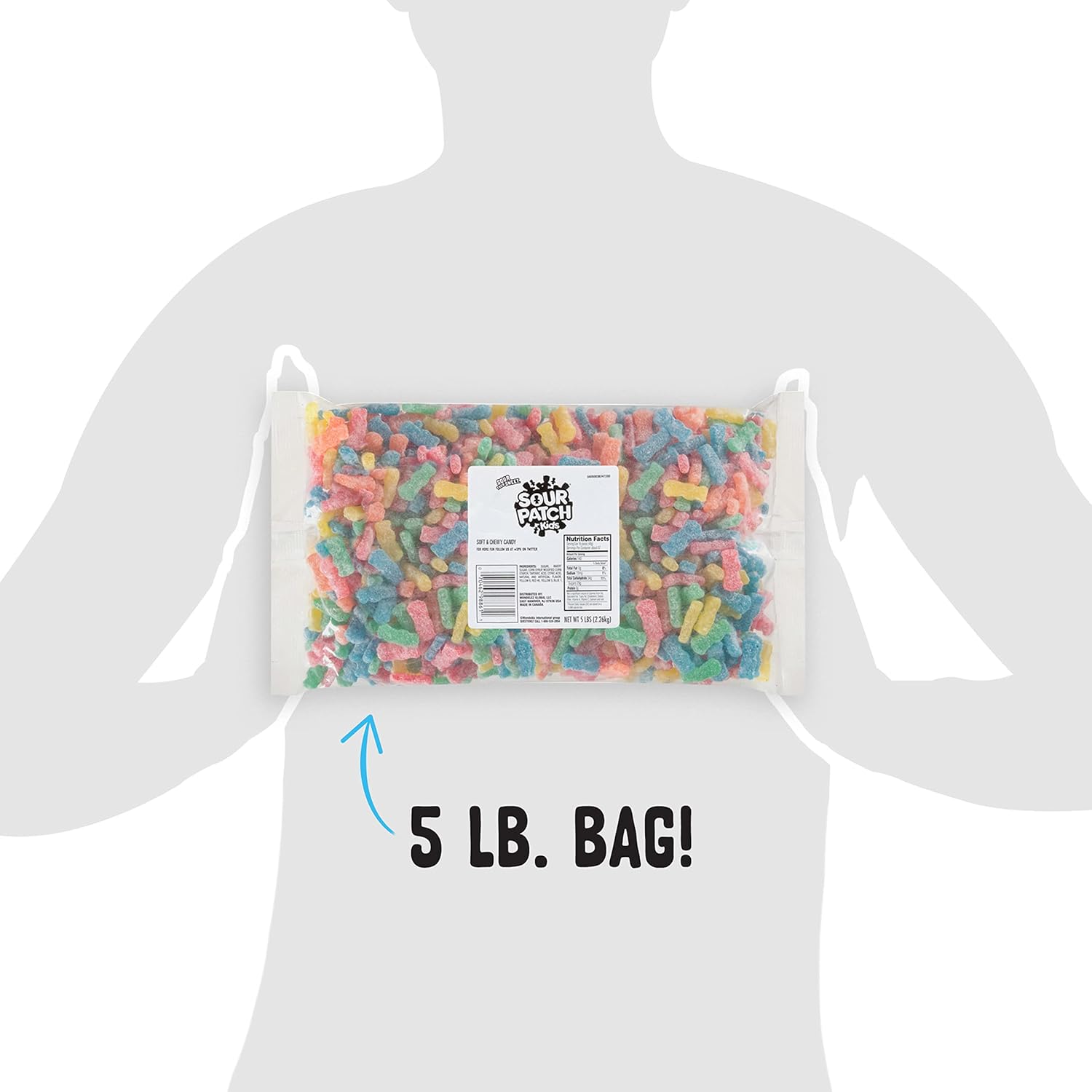 SOUR PATCH KIDS Soft & Chewy Candy, 5 lb Bag : Sour Flavored Candies : Grocery & Gourmet Food