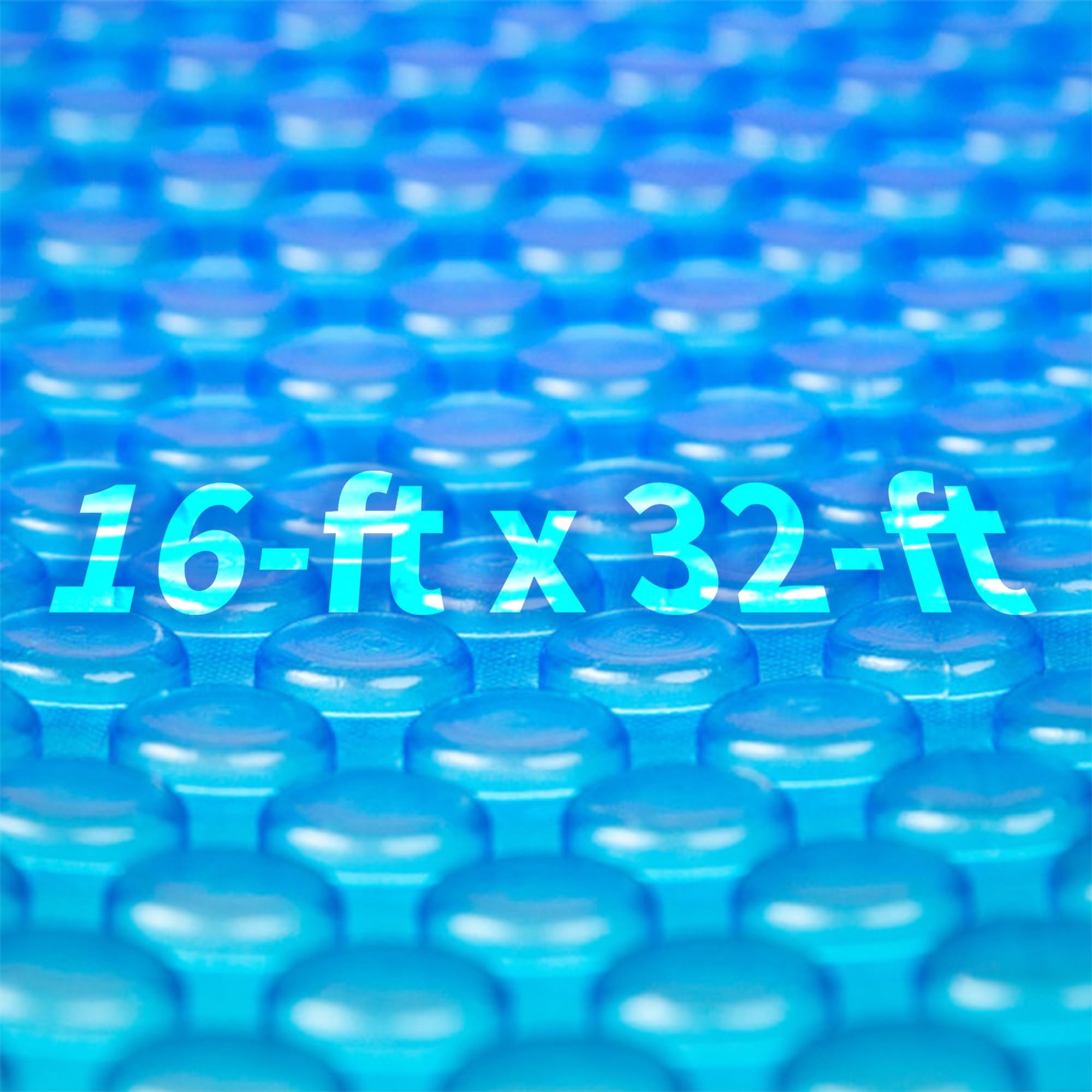 Blue Wave NS420 12 mil Solar Blanket for Rectangular In-Ground Pools, 16' W x 32' L x 0.5" H, Blue