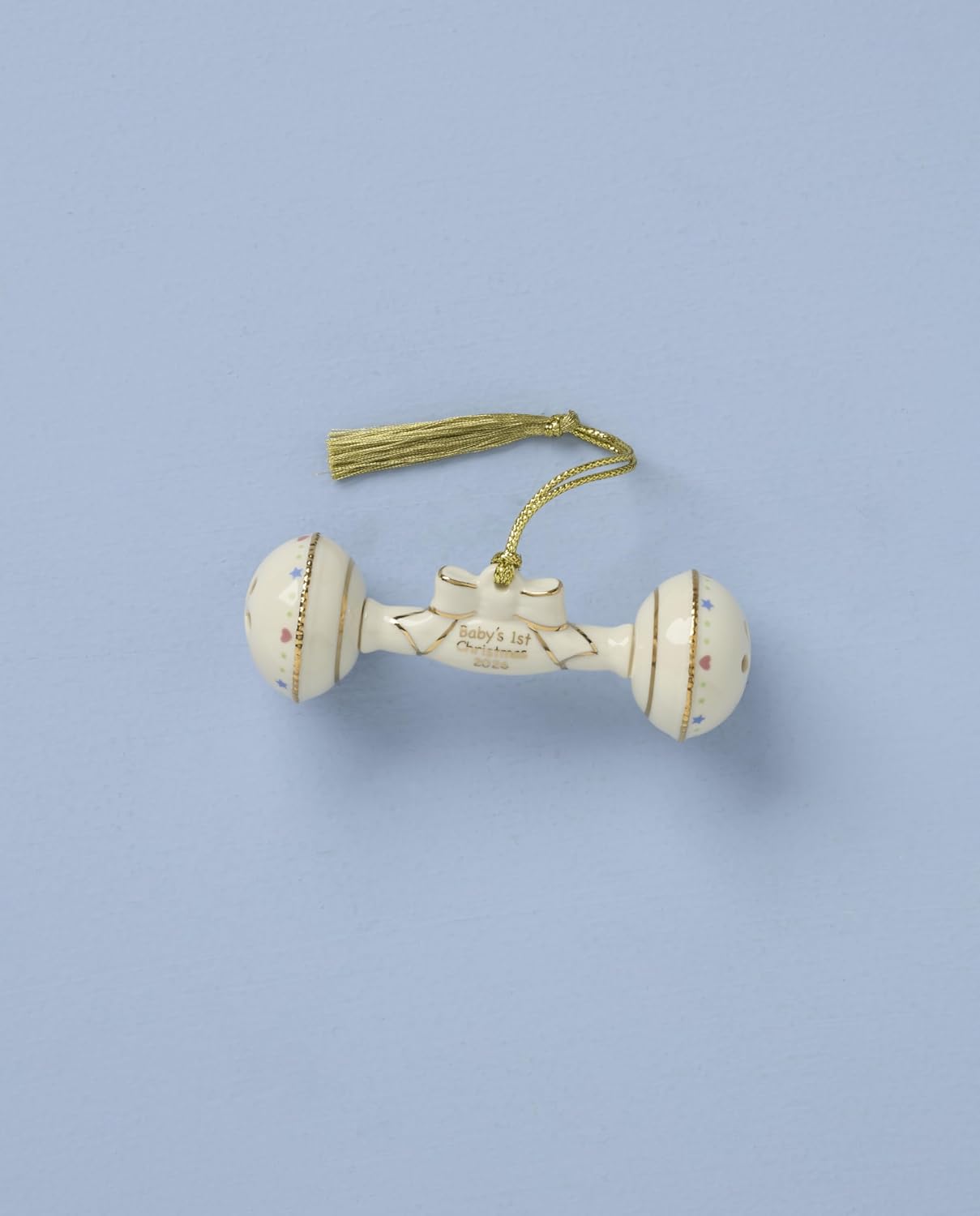 Lenox 2026 Babys 1st Christmas Rattle Ornament