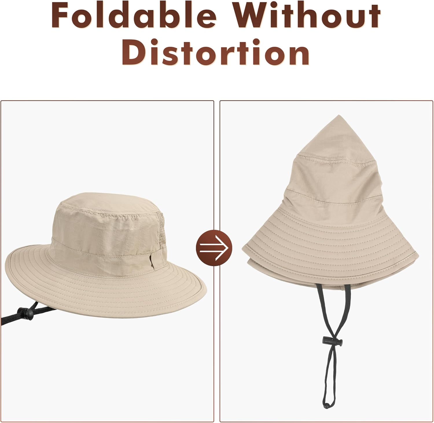 Tirrinia Kids Boonie Sun Hat Fishing Safari Wide Brim Hat Ages 5-15 - Image 5