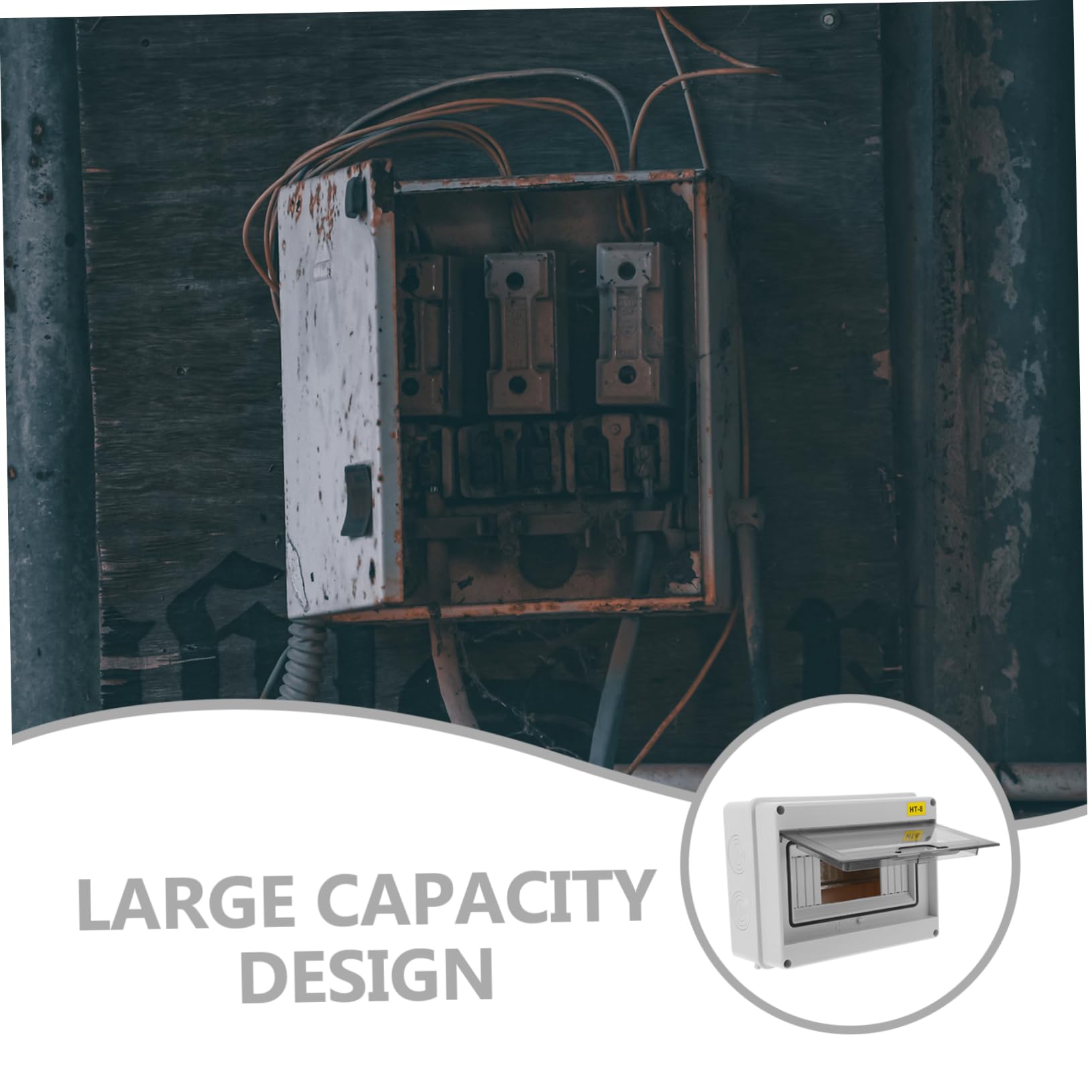 Caja Eléctrica Estanca de Abs, Distribución Exterior para Cableado, Gran Capacidad y Montaje Sencillo en Instalaciones Eléctricas