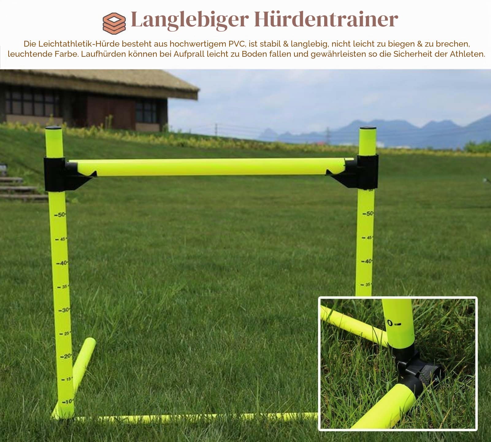 Hürden-Trainingsgeräte, Hürden, Agility-Hürden, Höhenverstellbar, for Fußball/Hürdenstand/Sensibilitätsspringen/Bahn/Hebespringen/Training Der Unteren Gliedmaßen