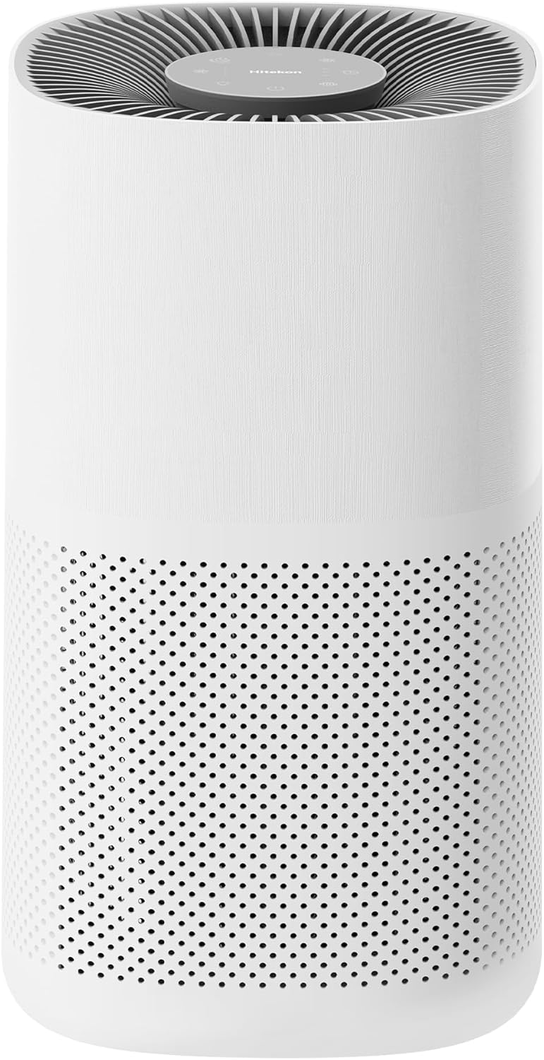 Air Purifiers for Home Large Rooms, Fast Clean Up to 1782 Ft², True H13 HEPA 3 in 1 Filters, Remove 99.97% Allergens Dust Pet Dander Pollen Smoke, Quiet Smart Air Monitor Purifier for Bedroom Apple White