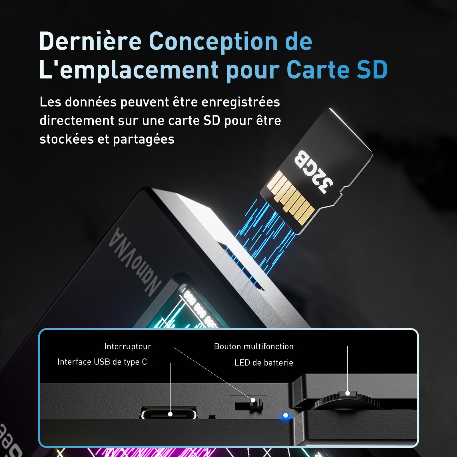 Seesii NanoVNA-H Analyseur de Réseau Vectoriel, Analyseur d'antenne V3,6 10KHz-1,5GHz MF/HF/VHF/UHF pour Paramètres S, Rapport d'onde Stationnaire de Tension et Graphique Smith Support SD Carte