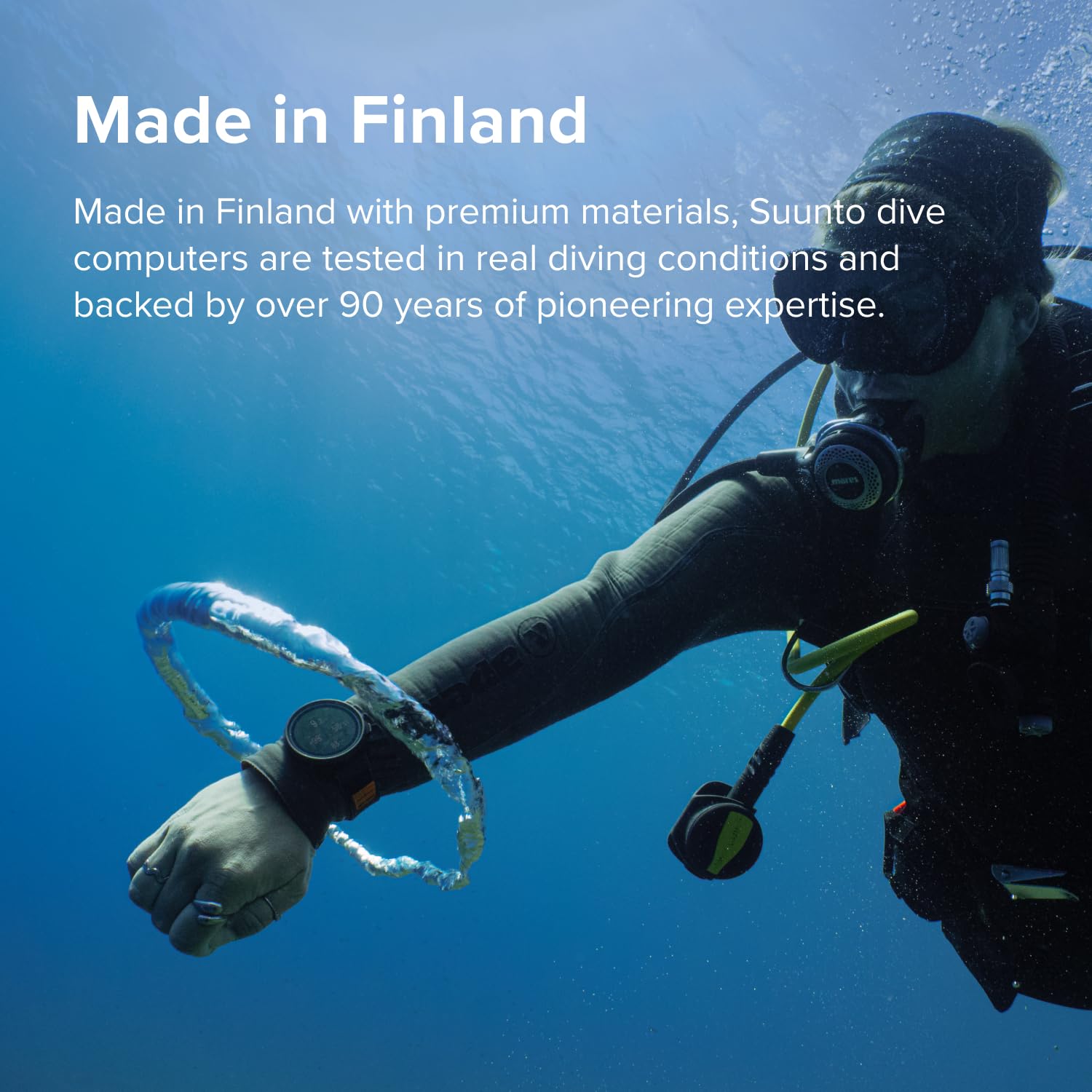 SUUNTO Nautic S Dive Watch Computer w/Bright AMOLED Display & SUUNTO Tank POD, Wireless Tank Pressure Transmitter