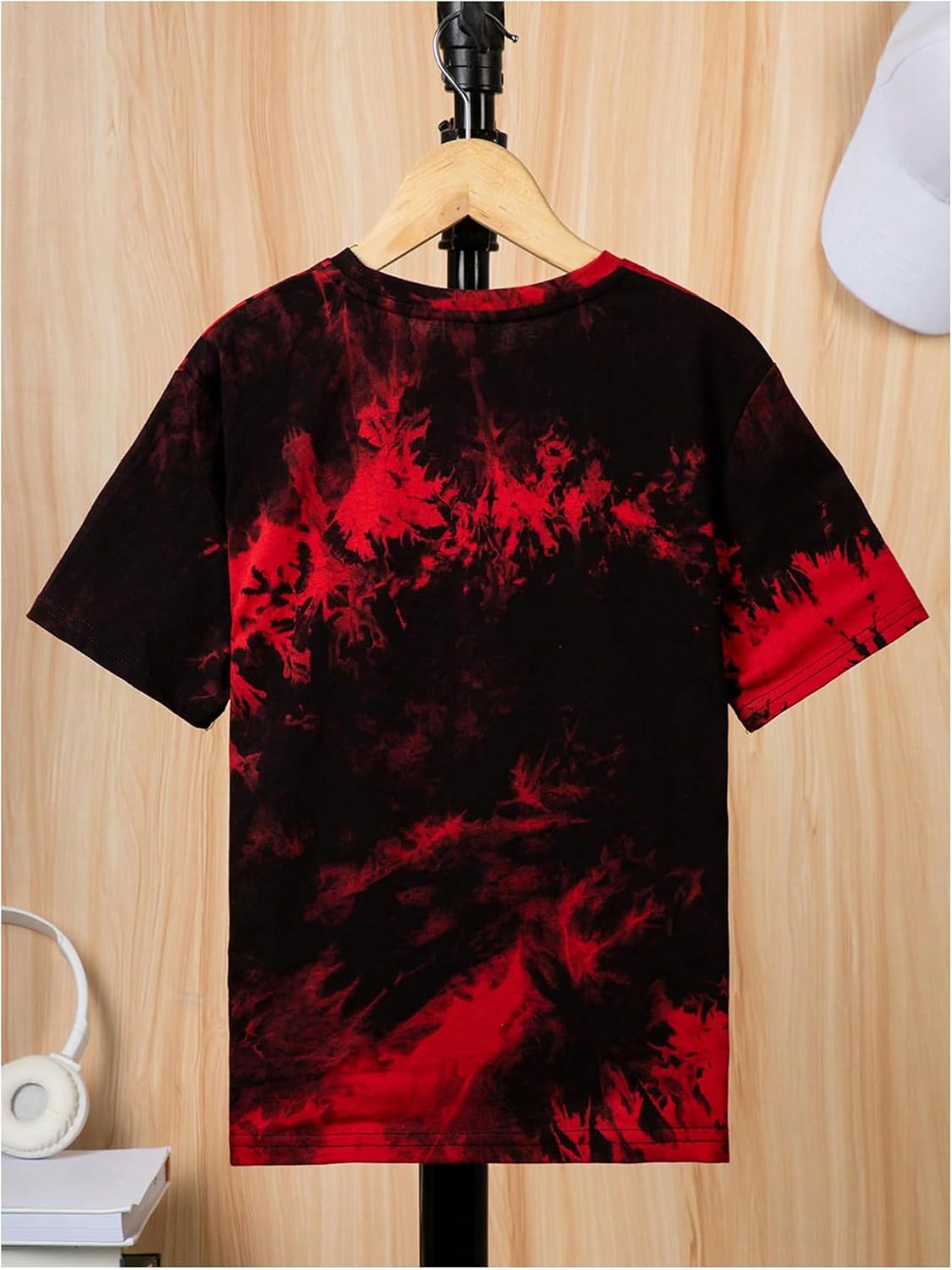 SOLY HUX Boy's Tie Dye Graphic Print T Shirts Short Sleeve Drop Shoulder Summer Tee Tops - Image 2