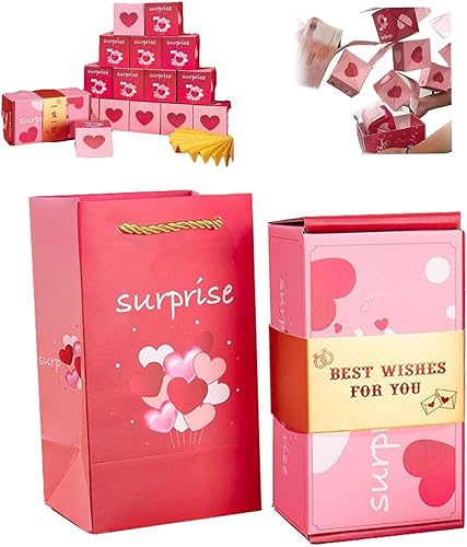 YOECO Caja de regalo sorpresa crea el regalo más sorprendente, caja de regalo explosiva para dinero, caja de cumpleaños sorpresa emergente, cajas de