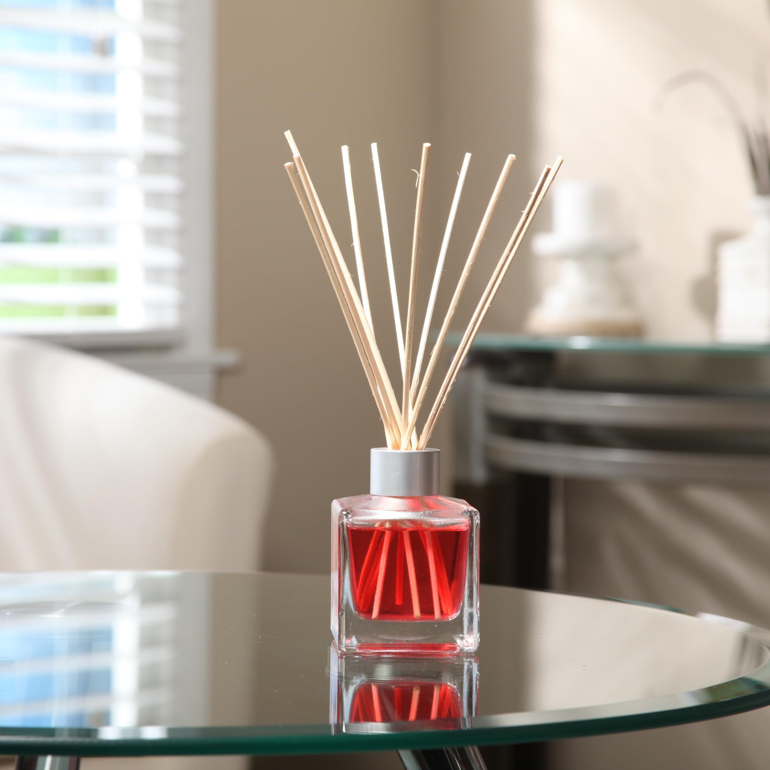 Hosley 9 Inch Long Rattan Diffuser Reeds Set of 6 Packages Total 60 Reeds. Ideal Gift and for Use with Hosley Diffuser Glass Bottles Diffuser Refills Spa and Aromatherapy O9