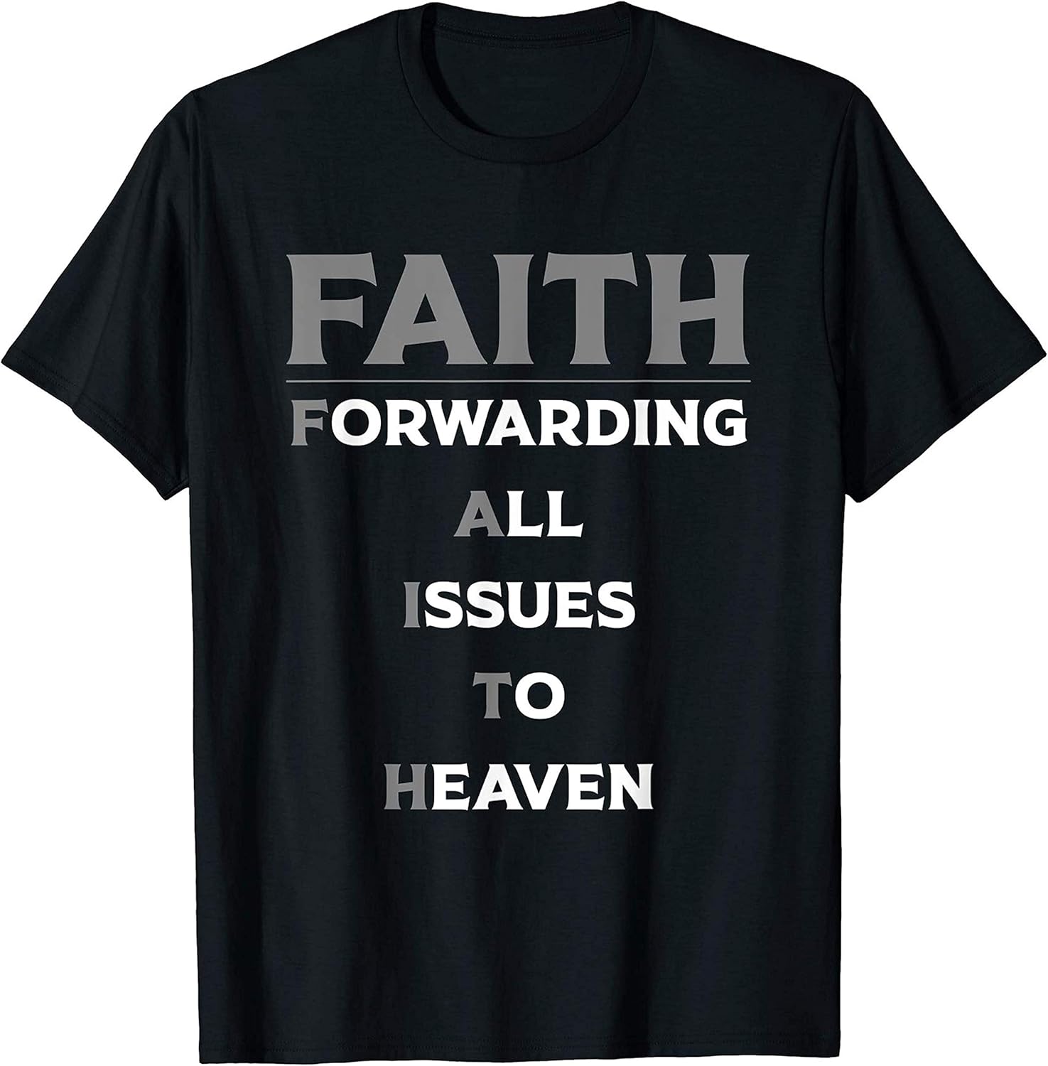 AUCAR Catholic Funny Christián Faith Gift for Catholic Religious Men Women TShirt
