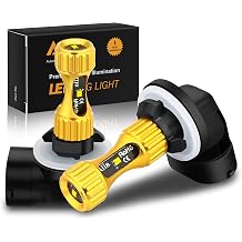 Alla Lighting 889 881 LED Fog Lights Bulbs 3000lm Extreme Super Bright 898L, 6K Xenon White