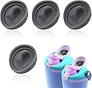 4pcs Replacement Stopper Compatible with Owala FreeSip Sway 30oz 40oz, Silicone Seal Bottle Cap Mouth Stopper for Owala FreeSip Tumbler 40oz Water Bottle Top Lid Gasket Plug Accessories BPA-Free(Gray)