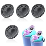 4pcs Replacement Stopper Compatible with Owala FreeSip Sway 30oz 40oz, Silicone Seal Bottle Cap Mouth Stopper for Owala FreeSip Tumbler 40oz Water Bottle Top Lid Gasket Plug Accessories BPA-Free(Gray)