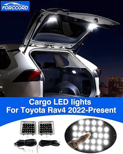 Miniatura 2 de Fit for 2 PCS Cargo LED lights Toyota RAV4 2022 2023 2024 2025 Trunk Ceiling Lights Lamps Kit to Hatch Door Cargo Lamps Car Interior Lights