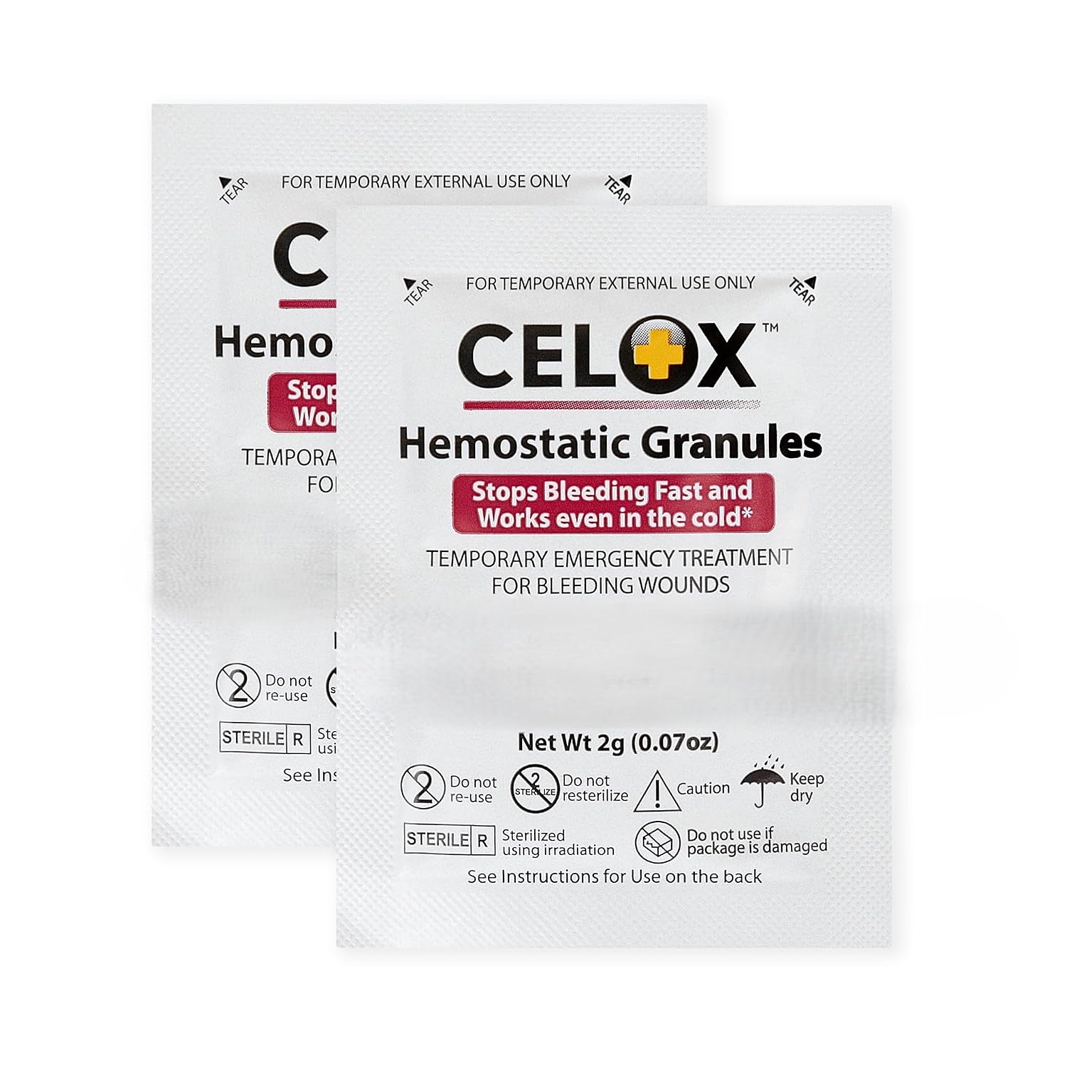 Celox’s Granular Hemostat First Aid Blood Clotting Powder for Wound ...