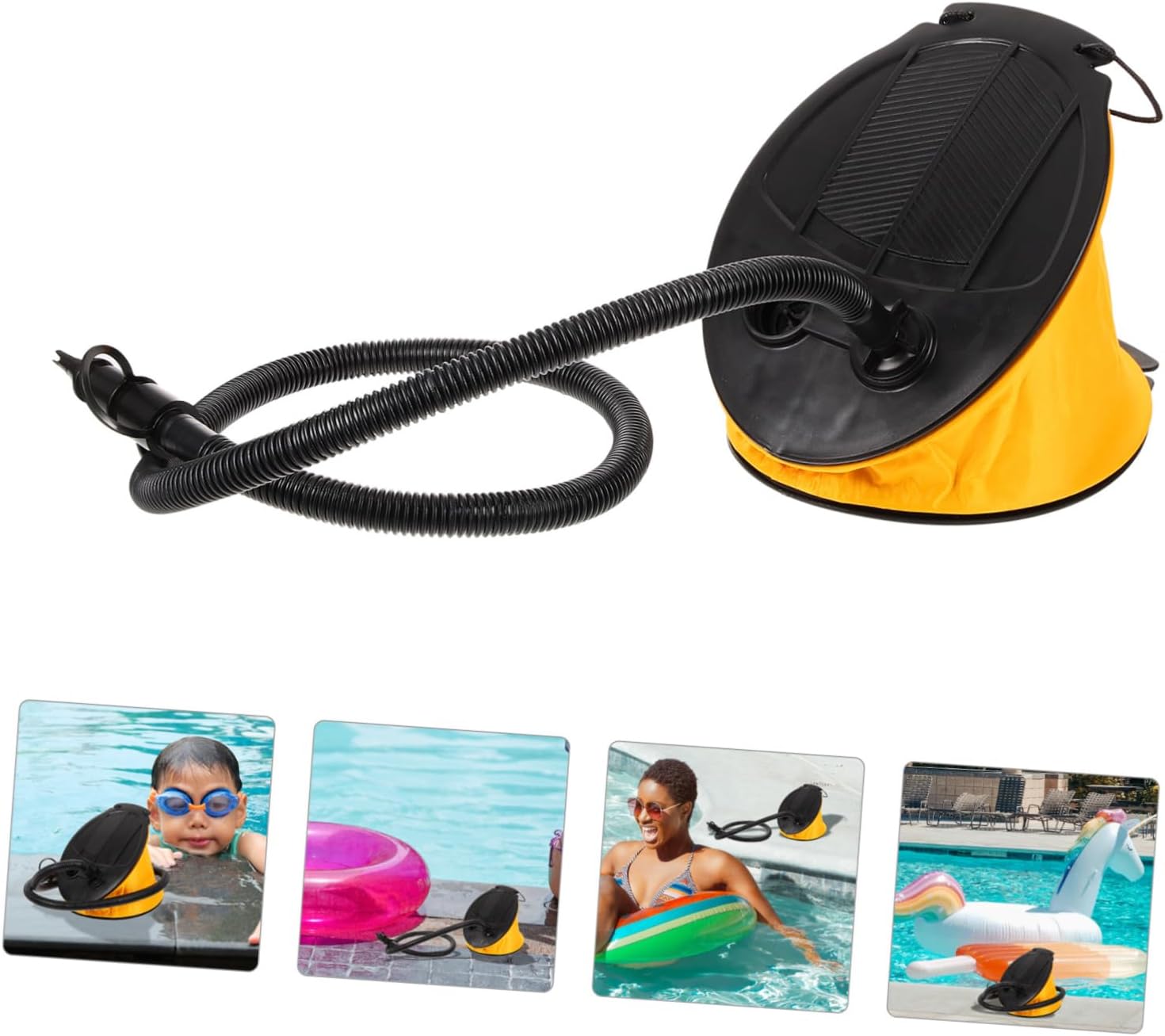 Kichvoe Portable Foot Pump Inflator for Balloons Beach Balls Inflatable Boats and Beds Compact Lightweight Capacity Easy to Use for Sports and Outdoor Inflatables