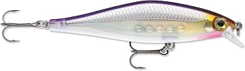 Rapala SDRS09 Shadow Rap Shad Lure 3.5-Inch, 0.3oz, Purple Descent