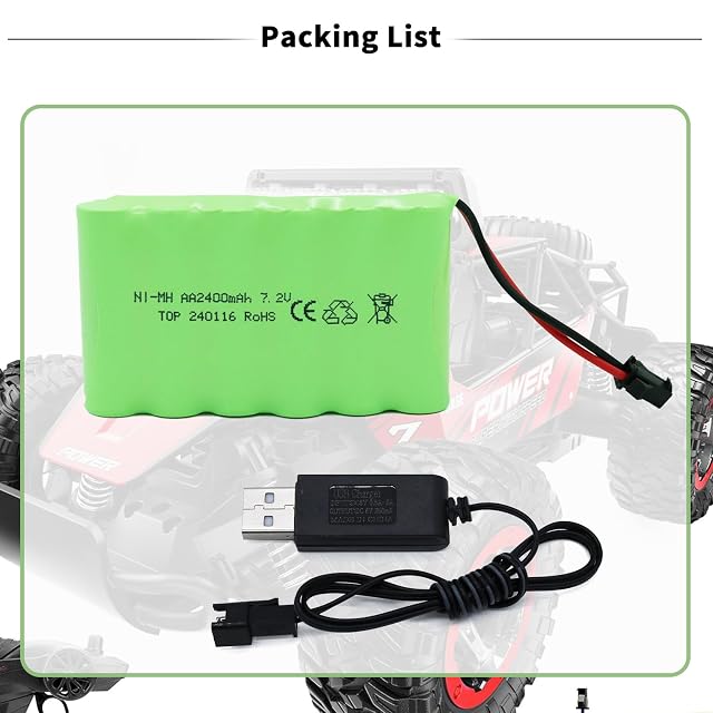 Foto 6 de 7 de Tosiicop Batería NiMH de 7.2 V 2400 mAh