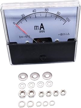 Analog Panel AMP Current Ammeter Meter Gauge DH-670 0-100mA DC