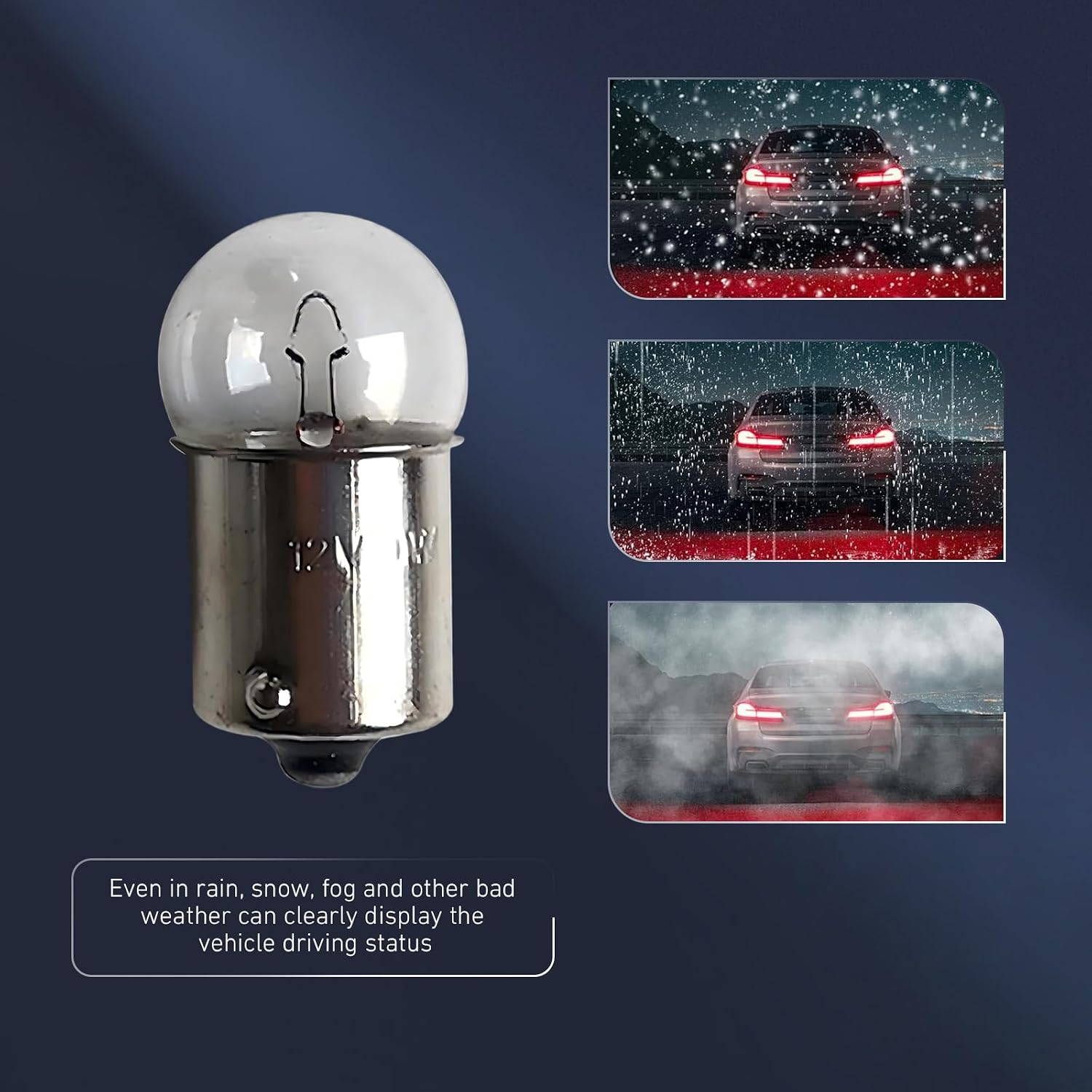 10PCS G18 Turn Signal Bulbs, 12V 5W Halogen Blinker Bulbs, Super Bright Direct Fit Upgrade Bulbs Replacement for Brake Lights, for Most Motorcycle, Scooters, Bikes (White)