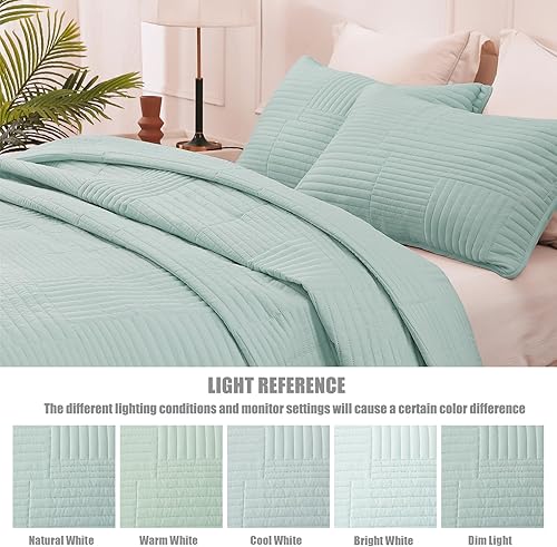 Vista 57 de Whale Flotilla Juego de ropa de cama ultra suave tamaño Queen, colcha ligera de microfibra roja, colcha de 3 piezas geométrica ultrasónica