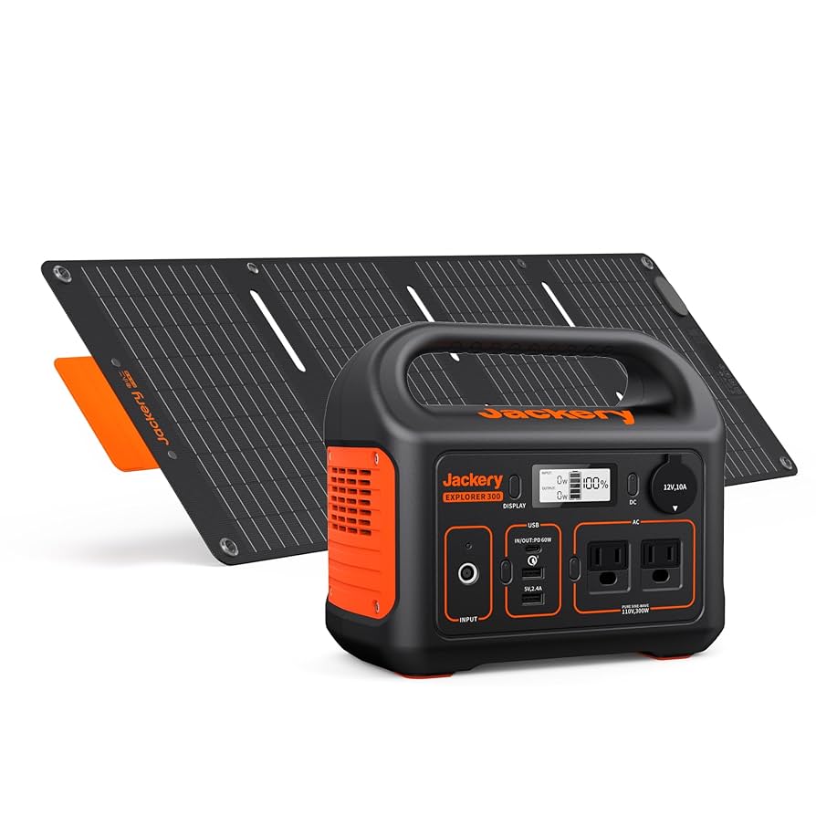 発電機・ポータブル電源 Jackery Solar Generator 300 Plus 40W Min Amazon.com : Jackery Solar Generator 300 Plus Portable Power