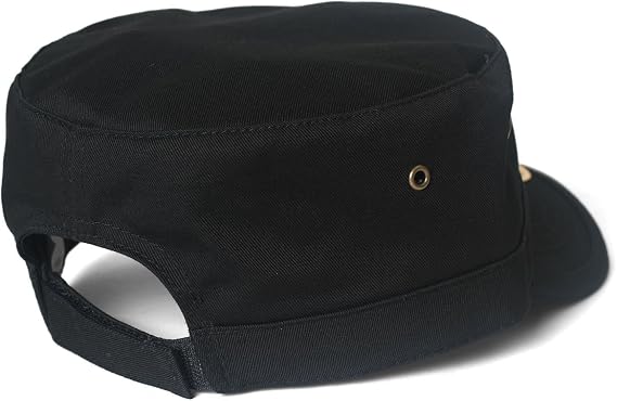 TOP HEADWEAR Basic GI Adjustable Cadet Cap - Black