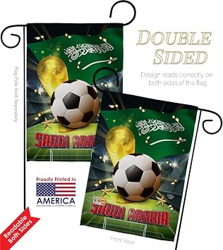 FIFA World Cup Saudi Arabia Banner Wall Art Flag Room Decorations Indoor Outdoor Tapestry Yard Signs Team Qatar Trophy Soccer Game Football Gifts, Support Troops Pack