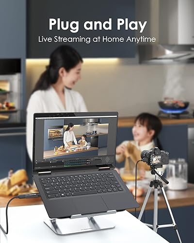 Miniatura 3 de LENTION Tarjeta de captura de video 4K HDMI a USB C para juegos/transmisión en vivo/videoconferencia, compatible con