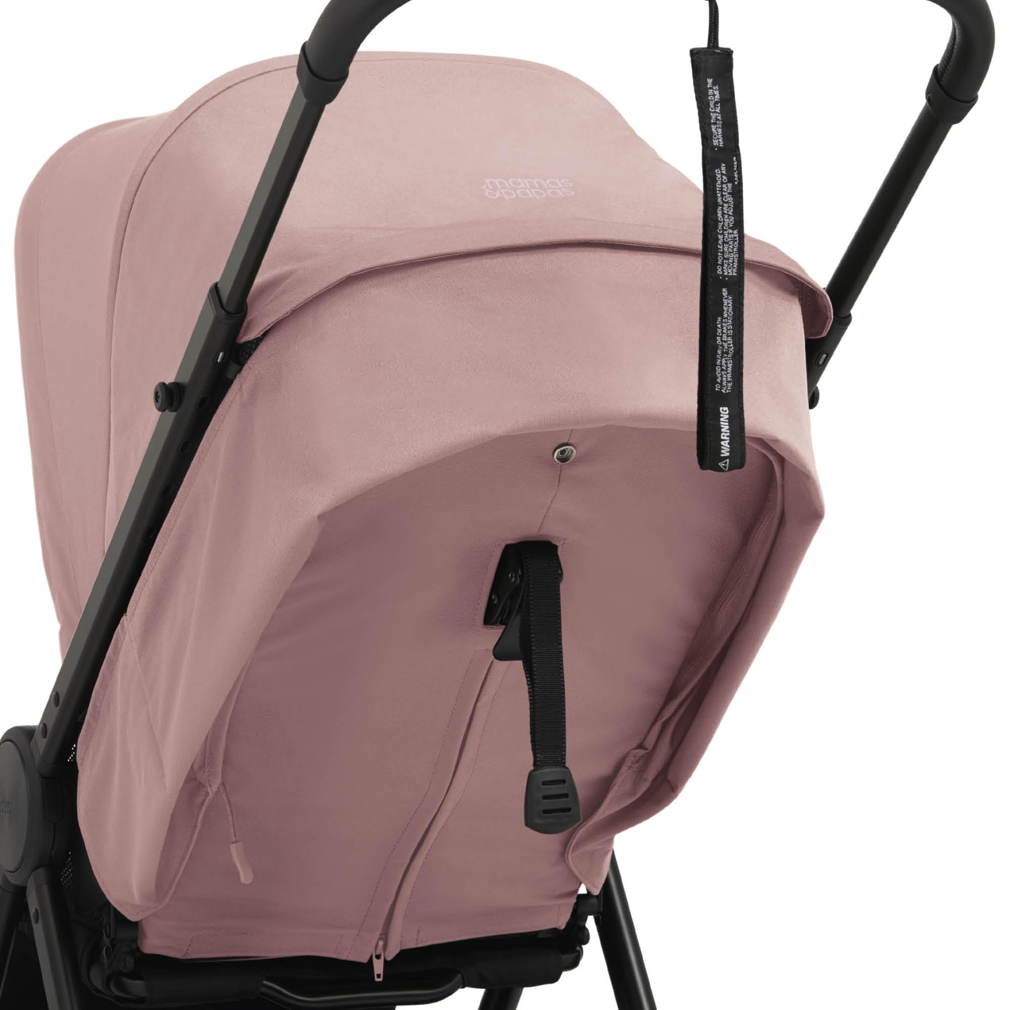 Mamas & Papas Libro Poussette de voyage légère, pliable à une main, rangement compact, siège plat, nouveau-né à 4 ans, rose pivoine