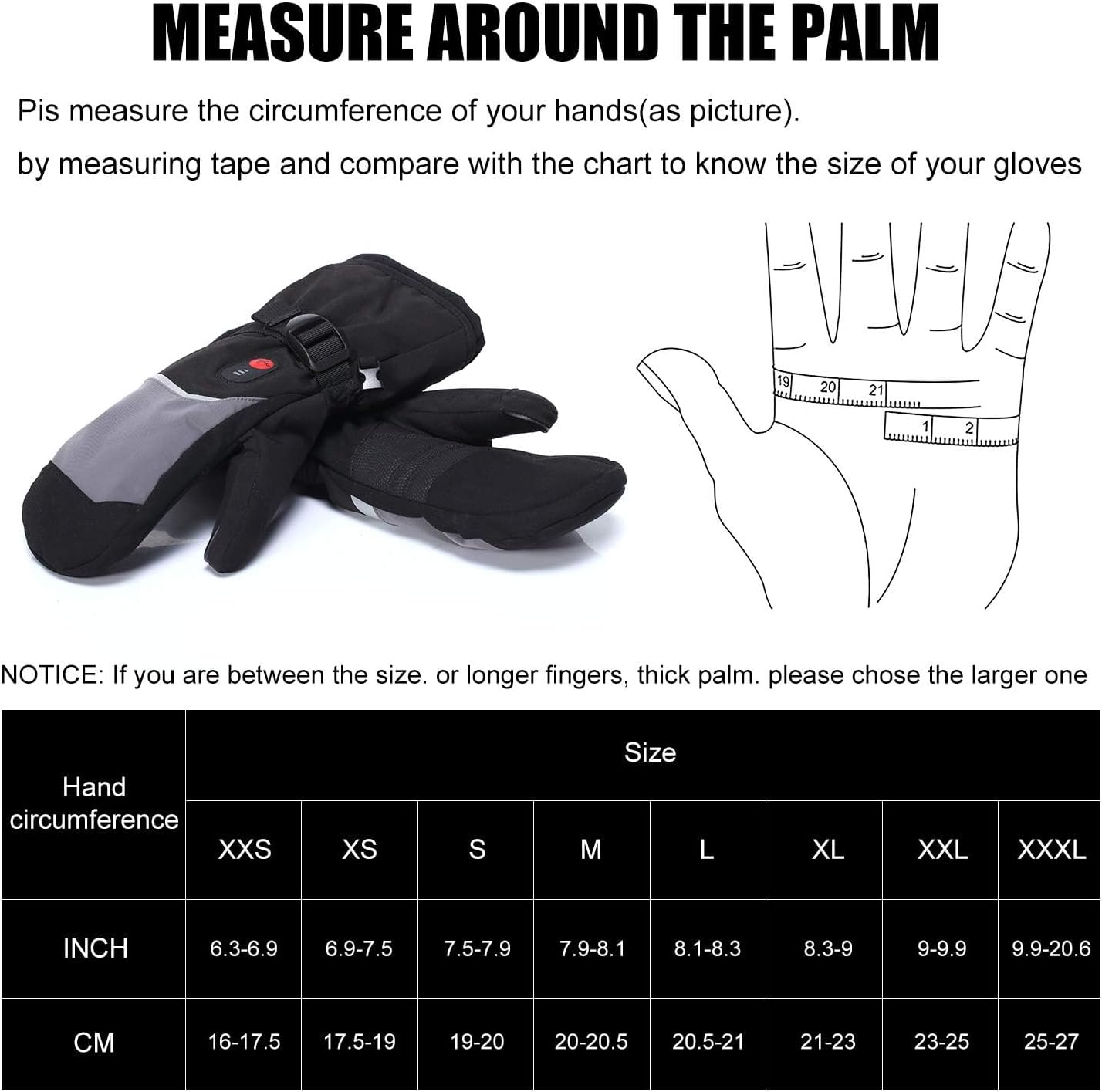 Heated Mittens in use for outdoor activities