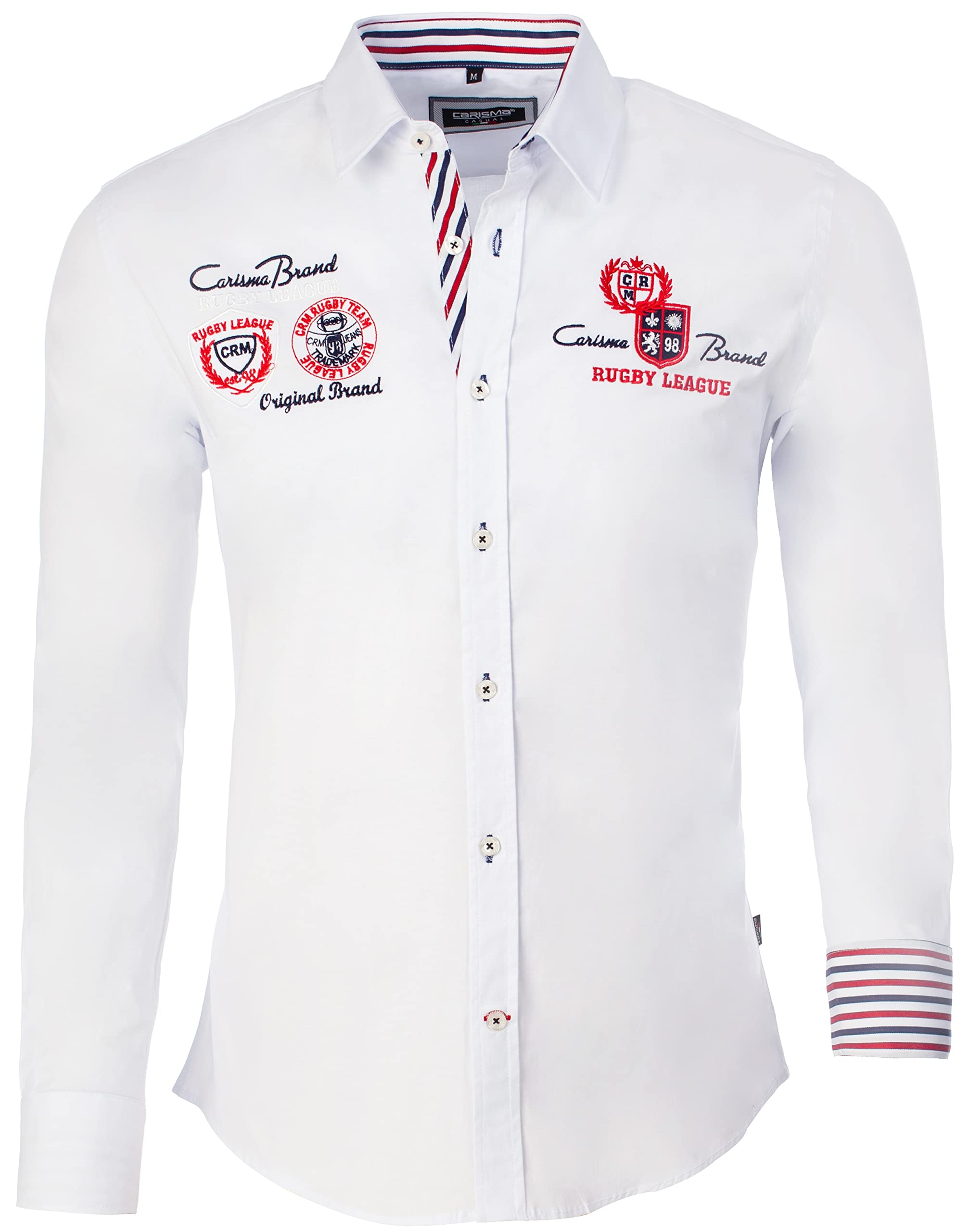 Carisma Camicia da uomo a maniche lunghe in 97% cotone • Camicia a